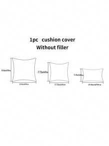 Embroided Bird Pattern Cushion Cover, Without Filler, Suitable For All Seasons