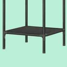 1PC Hallway Corner Coat Rack, Hallway Shoe Rack, Independent Coat Rack With 2/3 Storage Shelves And Hooks, Living Room, Bathroom, And Corridor Shoe Rack Organizer - Black - View 10