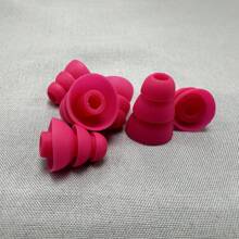 Earphone Cap & Earbud Cover 3 Layers Silicone Protective Cover For In-Ear Headphones, Suitable For Inner Diameter 3.8mm-5.5mm, Multi-Colors - Hot Pink - View 5