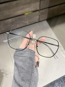 1 件装男士时尚齿轮框金属眼镜 - 彩色 - 查看 2