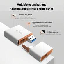 Lexar Type C 轉 Usb 儲存卡讀卡器 Sd Micro Sd Tf 讀卡器記憶卡適配器 Nm卡 Usb 3.1 讀卡器ncard 讀卡器 - 白色 - 查看 5
