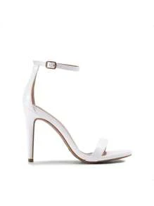Women Sexy High Heel Sandals With Open Toe, Ankle Strap And Stiletto Heels For Prom, Party, Wedding - 白色 - 查看 8