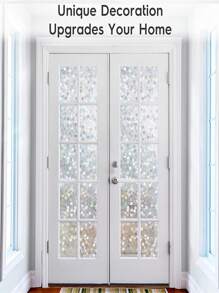 窗戶隱私膜彩虹窗貼彩色貼紙 3d裝飾窗戶蓋,靜電力隔熱隔紫外線防曬可拆卸無粘貼玻璃門窗貼紙 - 白色 - 查看 7