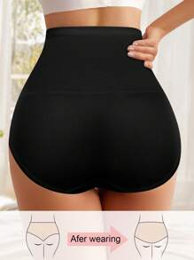 MEIYATING 2pcs Women's High-Waisted Cross Tummy Control Panties - Multicolor - View 2