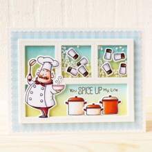 1pc Rectangle Gingham Cover Plate Metal Carbon Steel Cutting Dies Stencils For Diy Scrapbooking, Card Making, Photo Album And Craft Decoration - Silver - View 4