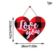 1個各種粉紅色心形掛飾,適用於情人節,紙門掛裝飾用於聚會 - 愛心掛件 - 查看 8