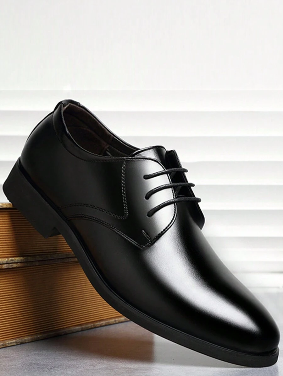 New Fashion Casual Comfortable Men's Business Dress Shoes, Versatile And Design - Black - View 1