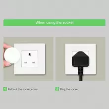 20个英国插头插座盖，儿童婴儿安全电源插座盖，适用于英国插座