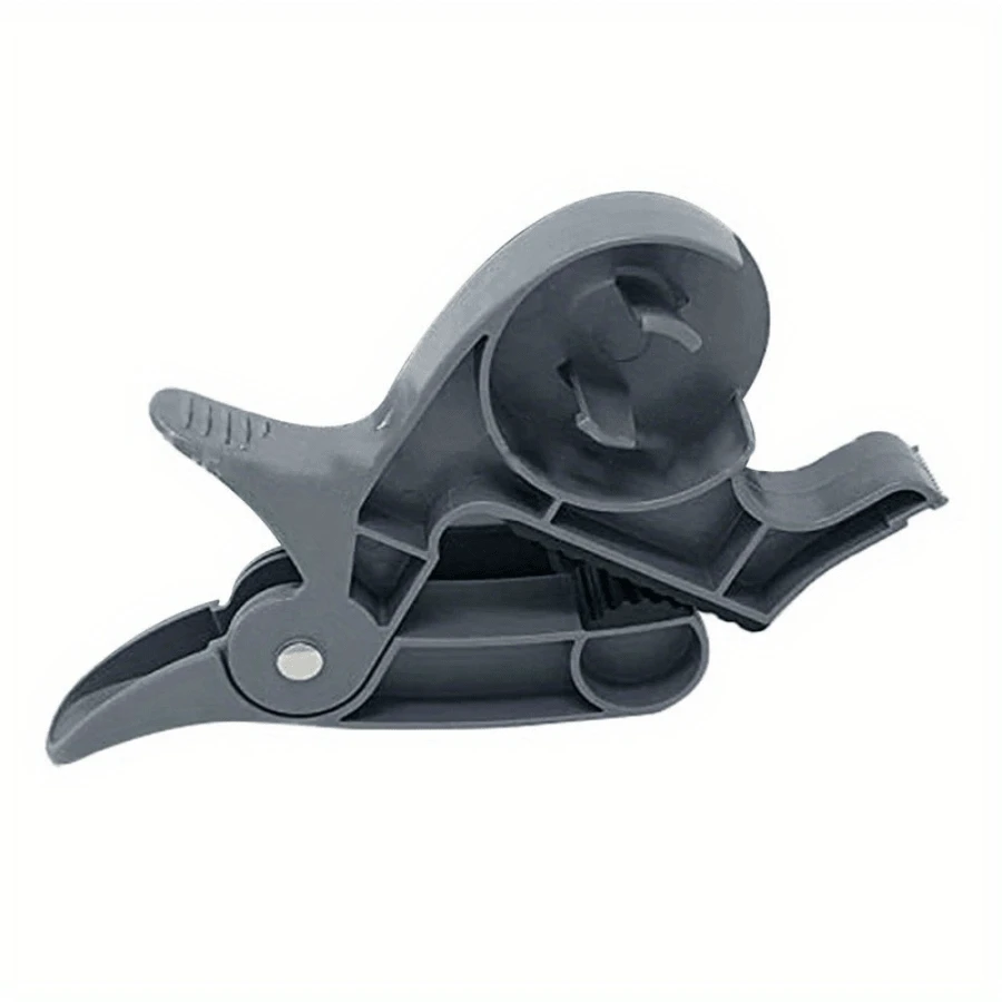 1pc Wrap Buddies Tabletop Wrap Gift Wrap Clips Wrapping Tool Tape Dispenser Paper Roll Holder Clip. - Grey - View 1