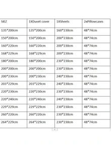 4件套花卉圖案床上用品包括1件被套、1件床單和2個枕套（枕芯未包括）,現代床上用品 - 彩色 - 查看 2