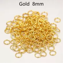 Anillo Abierto De Plata/oro/rodio/bronce, Accesorios De Anillo De Conexión De Joyería Diy, 20 G/paquete - Plateado - Ver 38