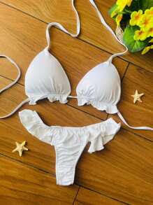 Women Bikini Sets - 白色 - 查看 1