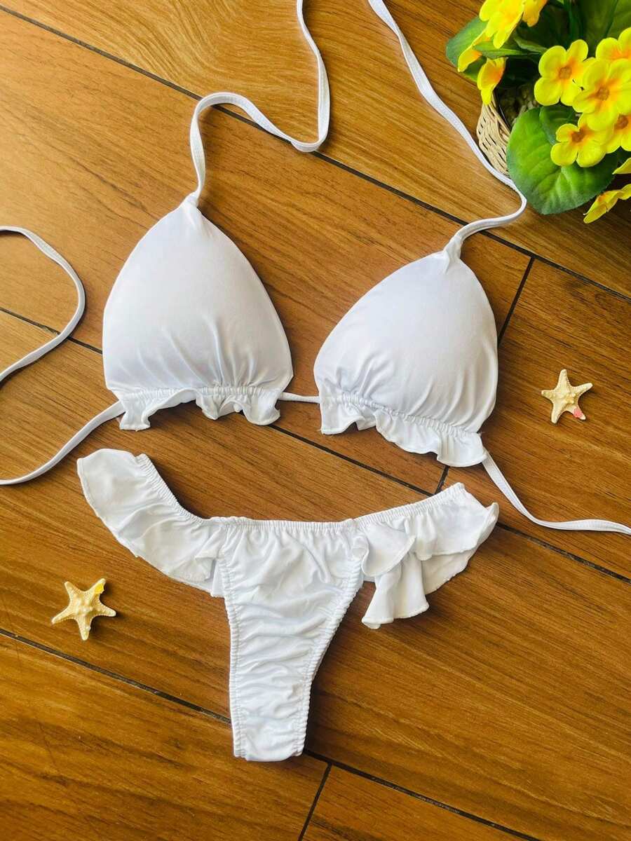 Women Bikini Sets - 白色 - 查看 1