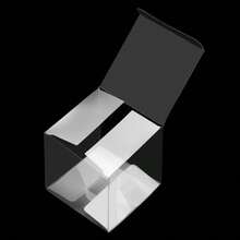 10入組透明婚禮禮品袋塑料糖果盒方形禮物袋餅乾袋巧克力袋 - 杏色 - 查看 4