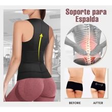 La Sra Faja Chaleco Deportivo Gym Quema Grasa Reductora - Negro - Ver 4