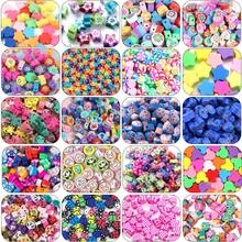 15/30/50g(顏色隨機)直孔柔軟陶瓷珠,適用於diy手鍊,項鍊和手機鏈製作,可愛diy配件套裝,情人節禮物 - 多色2 - 查看 1