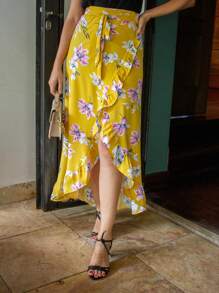 Women Skirts - Màu vàng - Xem 3