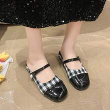 女士珍珠裝飾厚跟防滑開趾拖鞋,新春季系列 - 黑色 - 查看 2