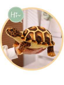 Molutian 30公分/11.81英寸模擬海龜毛絨玩具,海洋時尚大海龜飾品,海洋動物小海龜卡通毛絨玩具,可愛寵物海龜毛絨玩具 - 綠色 - 查看 12