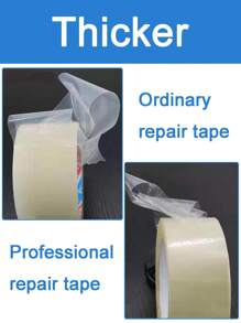 1 Roll Waterproof Anti-Oxidation Adhesive Tape, High Adhesion Pe Greenhouse Repair Tape For Repairing Greenhouse Film - White - View 6