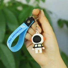 1pc Spaceman Pendant Soft Rubber Pendant Key Chain Cute Cartoon Fashion Style Car Keychain Bag Pendant Party Gift For Best Friend Girlfriend Son Daughter