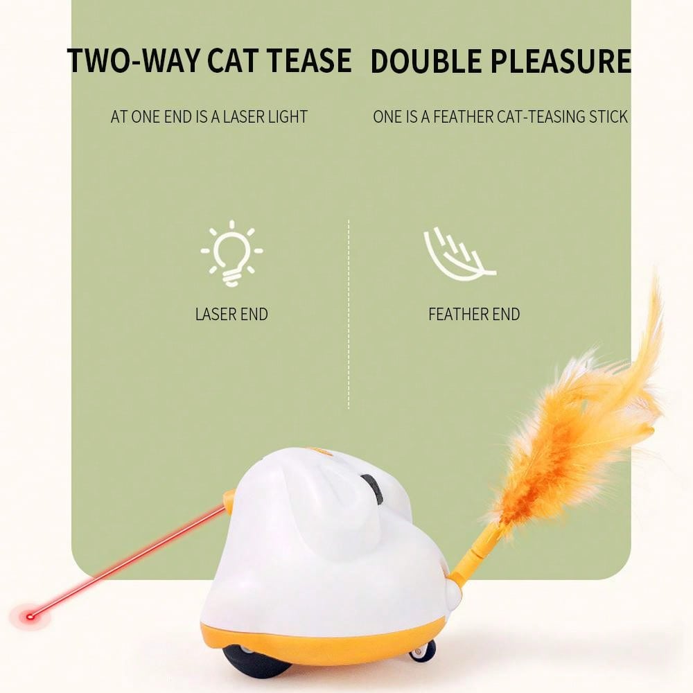 Intelligent Infrared Pet Toy For Cats, Electric Feather Rotating