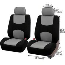 2 个前排座椅布艺汽车座椅套座垫通用汽车配件内饰装饰女士新款