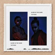 夜光刺青貼紙,防水夜光刺青貼紙,可用於音樂節和演唱會的夜光防水刺青貼紙,派對和酒吧的刺青貼紙,推薦收藏,稍晚將增加其他類型的夜光防水貼紙！ - 夜光雙色套裝A/10片 - 查看 6