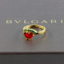 Anillos Oro Laminado Diseño de Frutas - Sandía - Ver 2