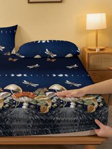 1PC Phong Cách Tối Giản Hiện Đại In Tấm Chải Trang Bị, Vỏ Chống Bụi Cho Bộ Đồ Giường Gia Đình - Nhiều màu - Xem 4