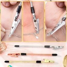1 Pieza/ 2 Piezas/ 3 Piezas/ Conjunto De 3 Colores De Herramienta De Asistencia Para Usar Pulseras De Joyería, Abrazadera De Primavera Multifuncional Para Pintura De Modelos, Pinza Para Articulaciones, Herramientas Para Hacer Joyas, Expansor De Pulsera, Equipo De Fijación Y Gancho