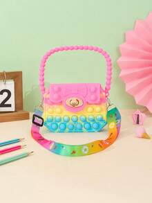 1入兒童矽膠壓力緩解包和耳機盒 - 彩色 - 查看 1