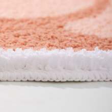 Deramhy Home 1 Stück Pink Peach Badematte, Badematte Für Das Badezimmer Fruit Shaped Badewannenteppich Badewannenflauschiger Duschmatten Waschbar Rutschfest