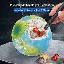 火星模具玩具，儿童益智玩具 - 金色 - 查看 3