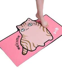 矽膠防滑吸水地墊,適用於浴室、廁所、洗手間、門口、家庭和衛浴等地方 - 粉色 - 查看 4