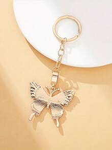 1 Llavero De De Mariposa De Diamantes De Imitación - Dorado - Ver 4
