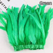 (50/100/150/200cm) 雞尾羽毛裝飾修邊/服飾配件,diy裝飾 - 米色 - 查看 7