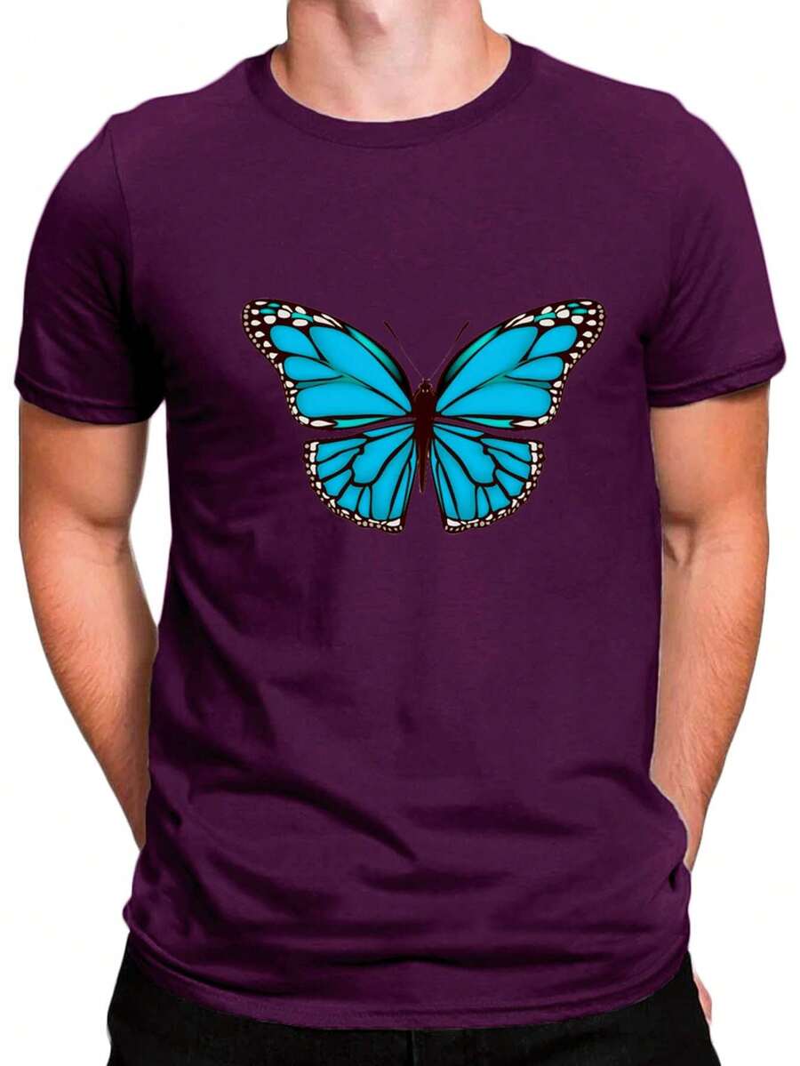 Men T-Shirts - Màu tím - Xem 1