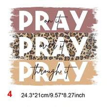 1 件卡通蝴蝶花字母印花熨燙貼紙熱轉印貼紙適用於 Diy 服裝連帽衫 T 卹牛仔褲包 - 11 - 查看 4