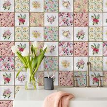 Nordic Home Tile, Self-Adhesive Square Bricks Wall Stickers, Kitchen Bathroom Bedroom Living Room Dining Room, Waterproof, Oil And Moisture Proof, Decorative Tile Stickers, Wall Renovation Floor Stickers For Home Decor