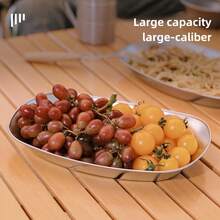 1入組/個溫馨家居戶外鐵製水果盤和零食盤,北歐復古薯條和蔬菜碟,船形雜物盤 - 溫馨小屋 - 查看 5