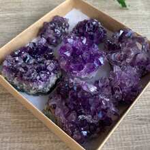 1 件天然烏拉圭深晶簇 Druzy 收藏盒：6 - 8 盎司盒裝,7 - 10 件天然晶、晶晶洞、晶 Druze - 1pc random - 查看 4