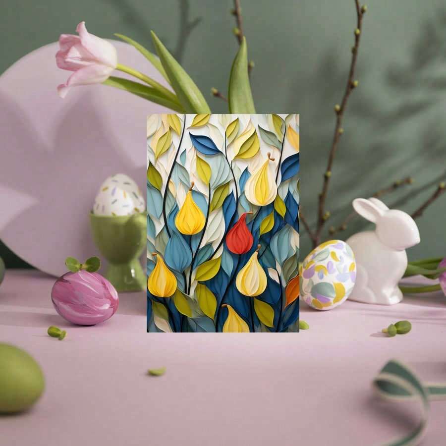 創意迷你照片卡-3.5x5英寸多功能裝飾,理想的派對用品,可用作照片框或冰箱貼紙 - 彩色 - 查看 1