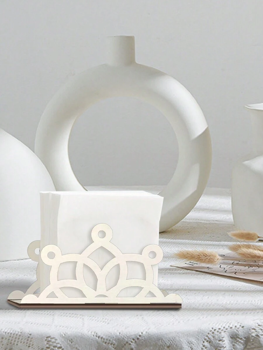 1個木製拼接紙巾盒,適用於旅館餐廳 - A - 查看 1