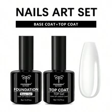 COLOURSMILE Gel Base Coat For Gel Nail Polish Soak Off Upgraded Formula Long-Lasting DIY Home And Nail Salon - Clear - View 2