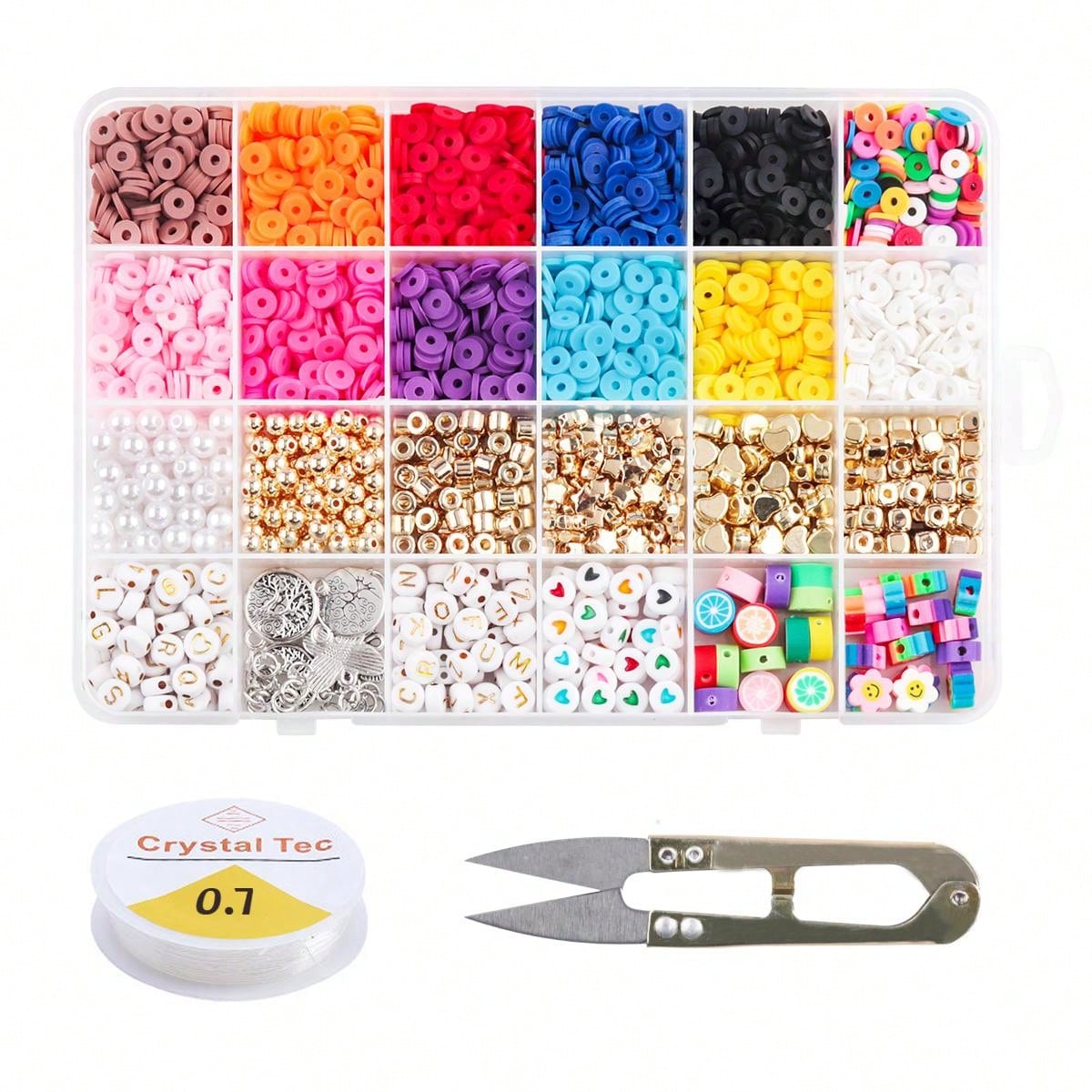 Polymer Clay Bead Bracelets Making Kit, Diy Bracelet & Pendant Making