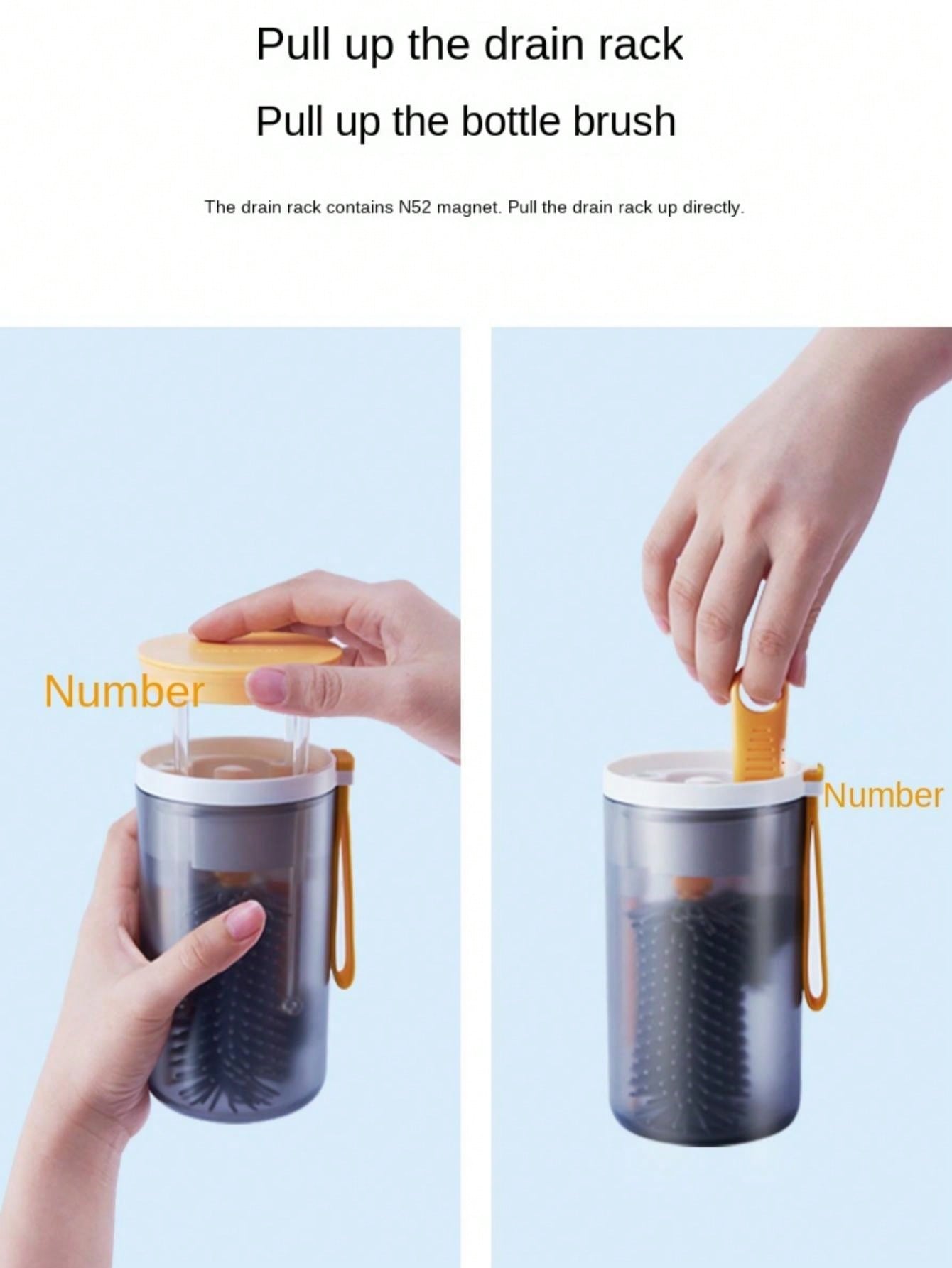 ESFC Portable Electric Baby Bottle Brush Set With Nipple