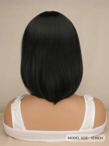 Parrucche sintetiche corte a caschetto per donne e ragazze, colori nero naturale, marrone chiaro e marrone scuro, resistenti al calore