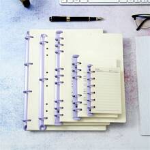 Multicolor O-Ring A4-A7 Size Metal Loose Leaf Binder Clip For Notebook Storage, Detachable - Purple - View 5
