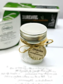 Frascos de Vidrio de Agradecimiento,PAQUETES DE 3,6 Y 12 PZS. Frasco de vidrio transparente, con tapa de rosca plateada, tarjeta de Agradecimiento y lazo decorativo , Frasco de Recuerdos, Frascos para Dulces, chocolates. Frascos para Regalar, Souvenir..